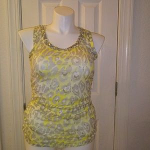 SOLD ❤ 3 for $20.. INC sheer sleeveless top